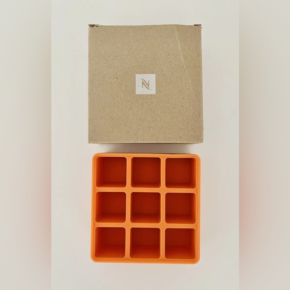 Nespresso Barista Ice Cube Tray Limited Edition- Neon Orange